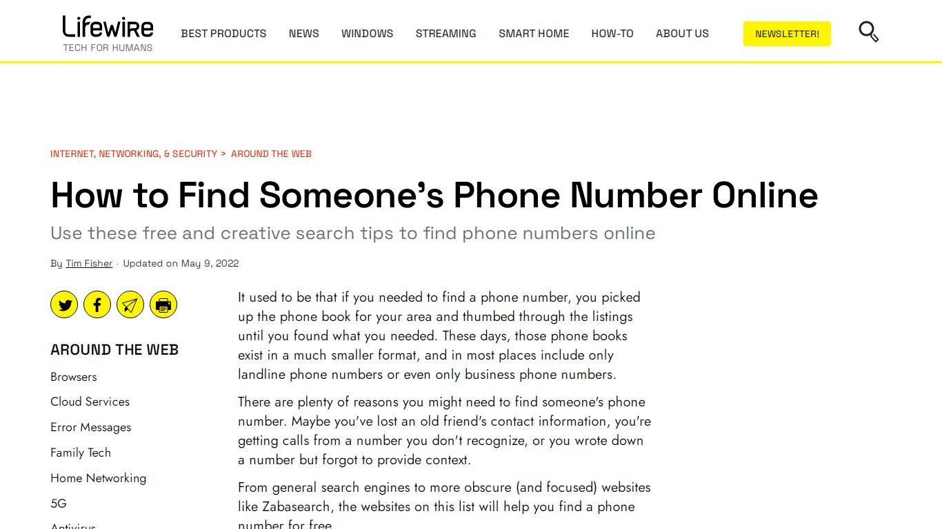 How to Find Someone's Phone Number Online - Lifewire